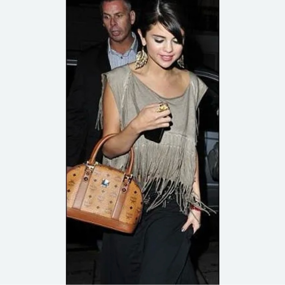 EUC All Saints Fringe Cropped Tank Top
